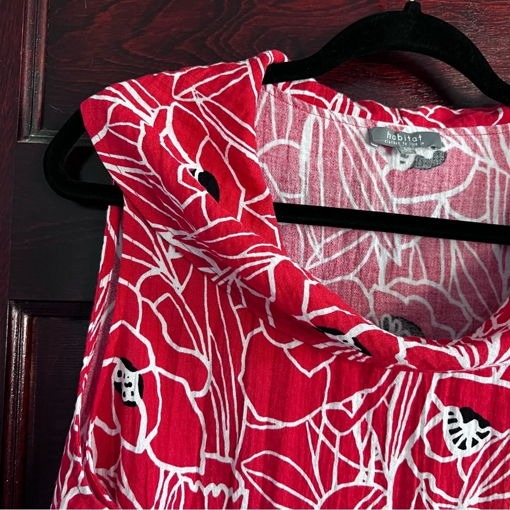 Habitat Women’s Sleeveless Cowl Neck Top in Coral size Large - Picture 6 of 13